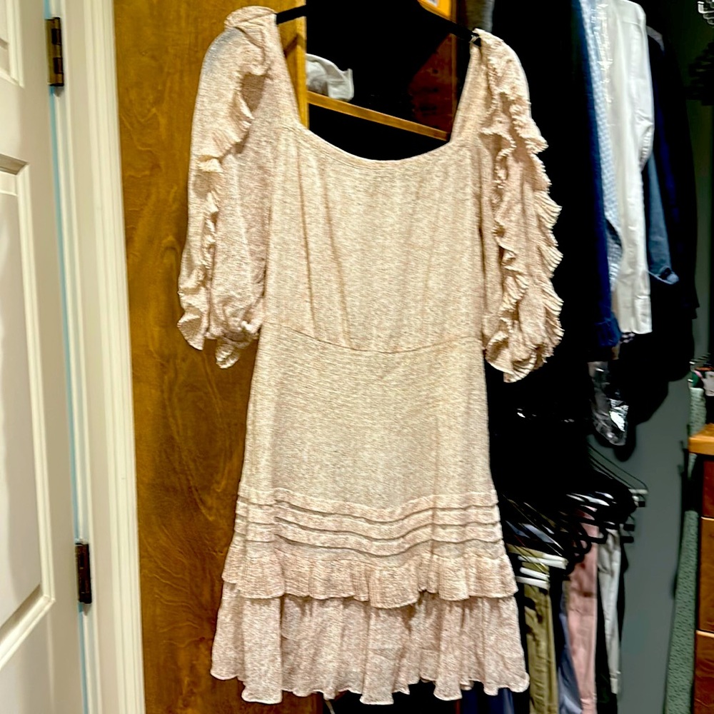 Rebecca Taylor dress with golf flecks stitches